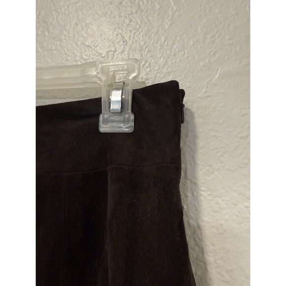 Eileen Fisher Goat Suede Chocolate Brown Skirt Lined Petite Small - Picture 3 of 8